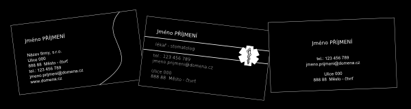 výroba a grafické návrhy vizitek